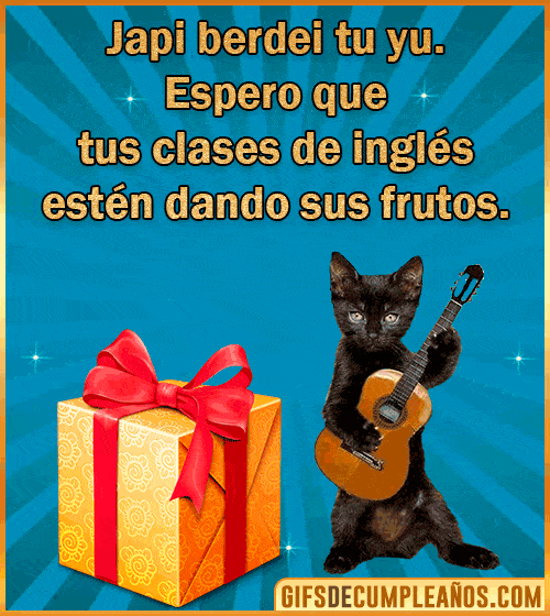 feliz cumpleanos gif gracioso