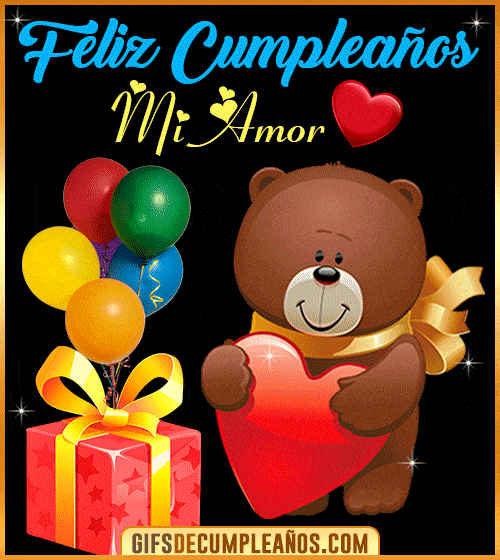 feliz cumpleanos mi amor gif para whatsapp