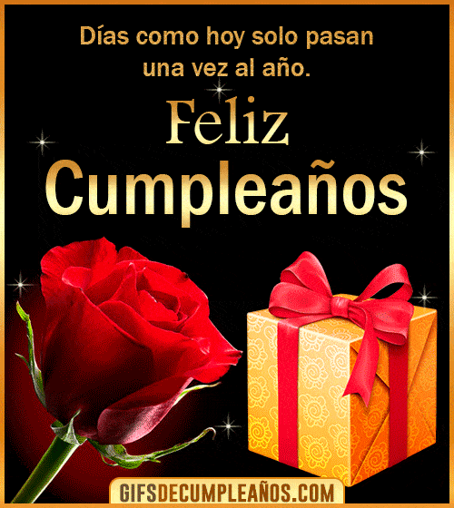 flor de rosa feliz cumpleanos