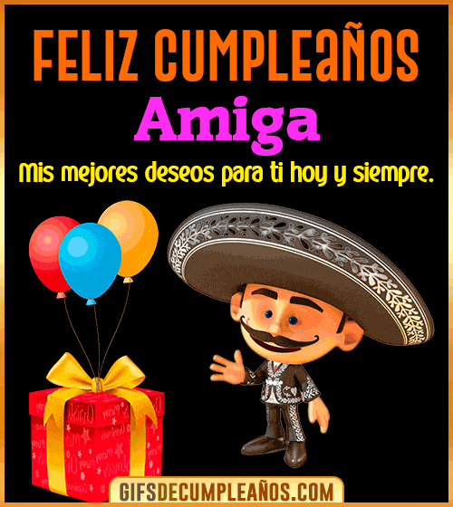 gif animado de feliz cumpleanos para amiga