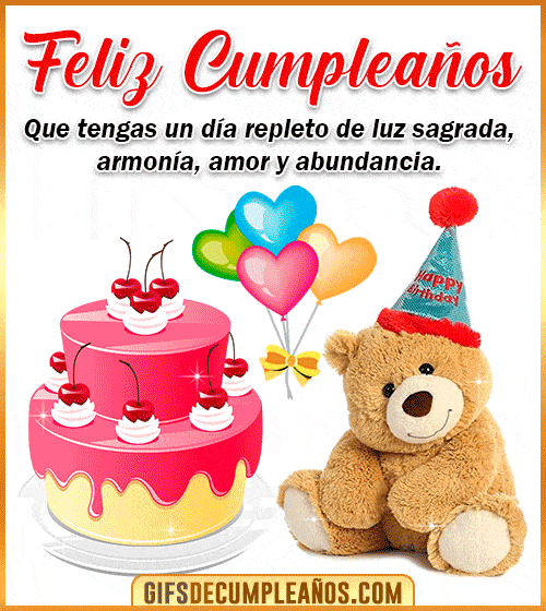 gif peluche feliz cumpleanos