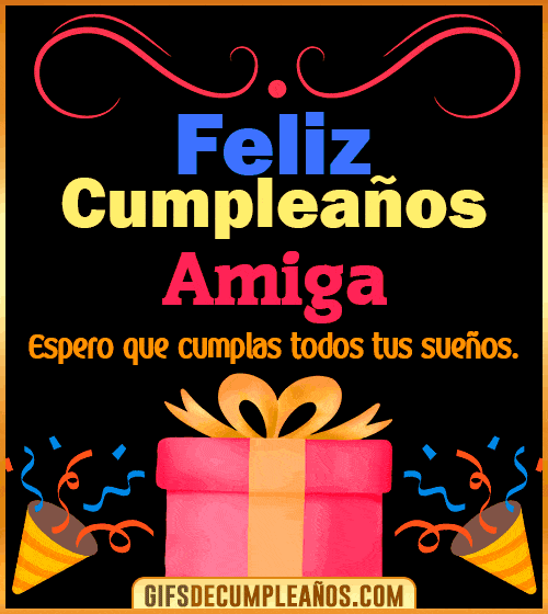 tarjeta feliz cumpleanos para amiga