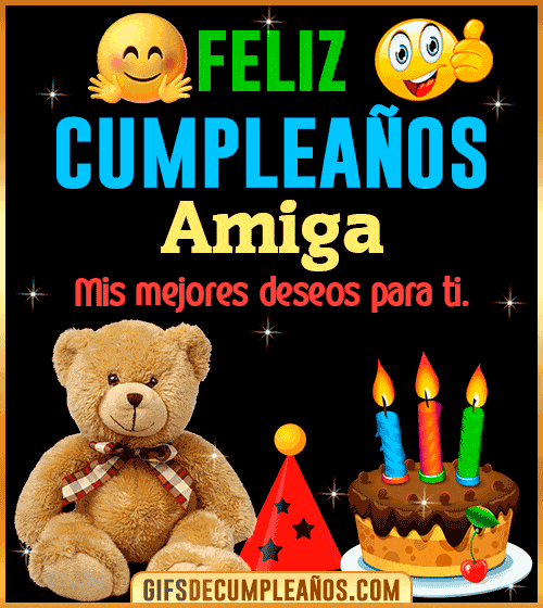 tarjetas de cumpleanos para amiga